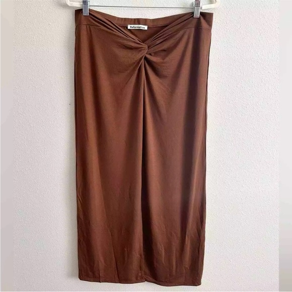 NWT Reformation Rylan Midi Skirt Size XL - Picture 2 of 10